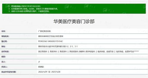 一、广西柳州华美医疗美容门诊部双眼皮医生团队