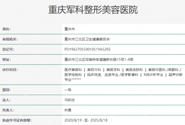 一、重庆军科疤痕中 心:专精皮肤修复的专科力量